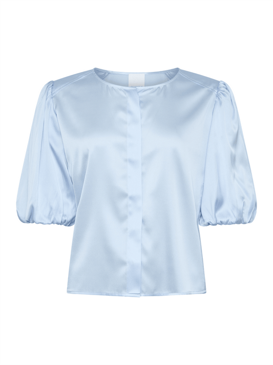 Mabel Blouse - Light Blue - at home