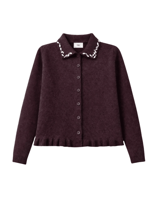 Nerimane Vest - Garnet - at home