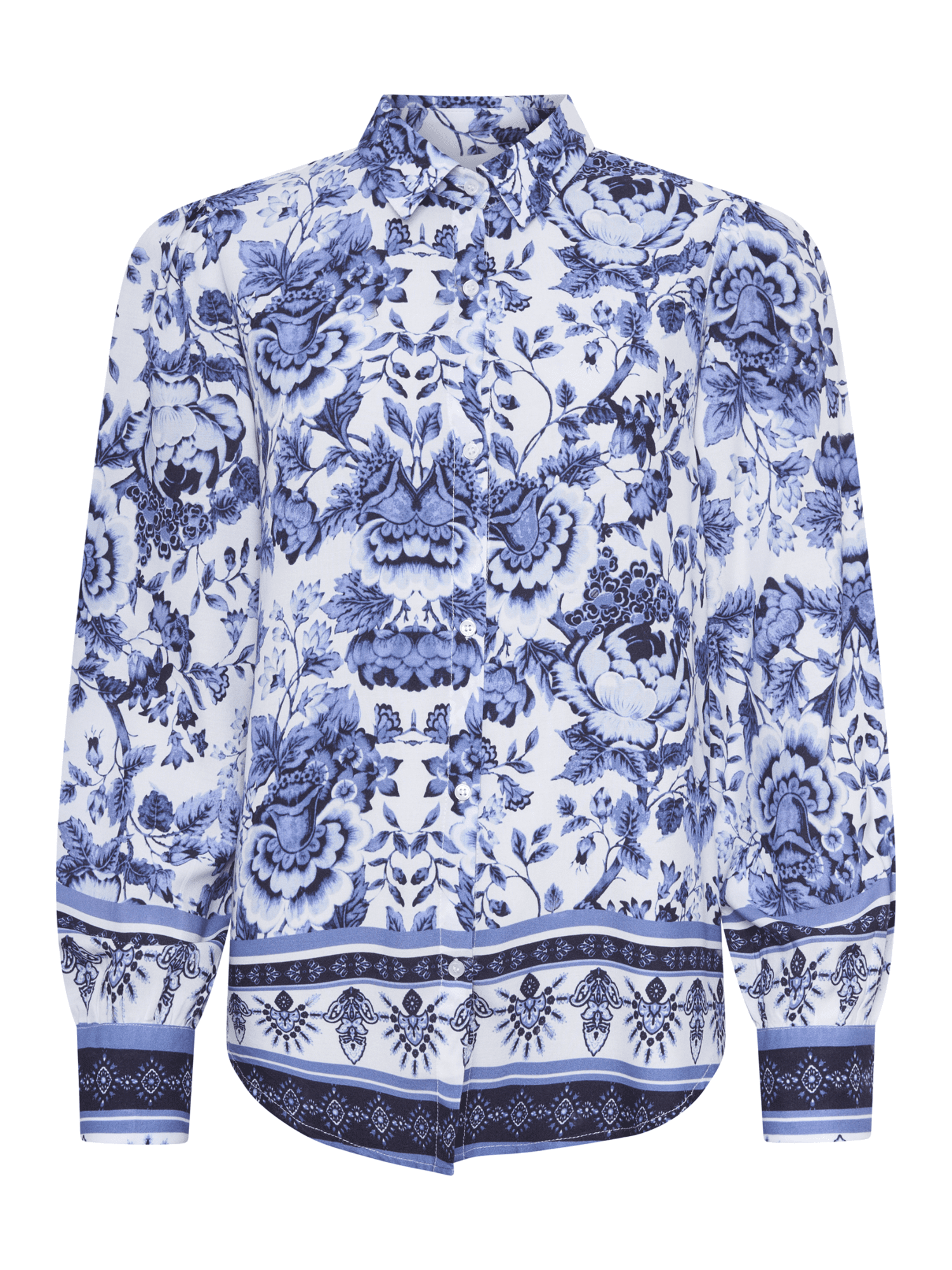 Nora Blouse - Navy - at home