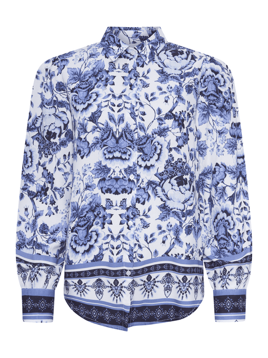 Nora Blouse - Navy - at home