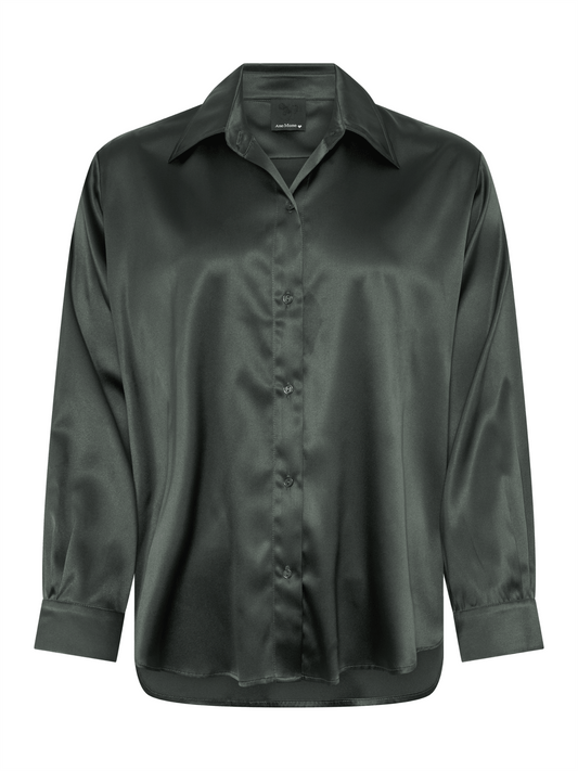 Oline Blouse - Bottle Green - at home