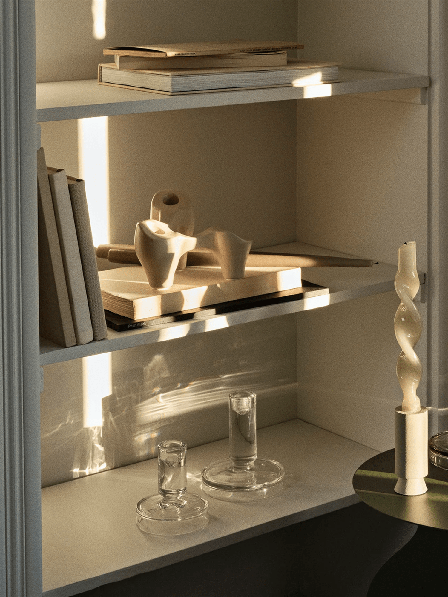 Petra Lysestake 14cm - Clear - at home