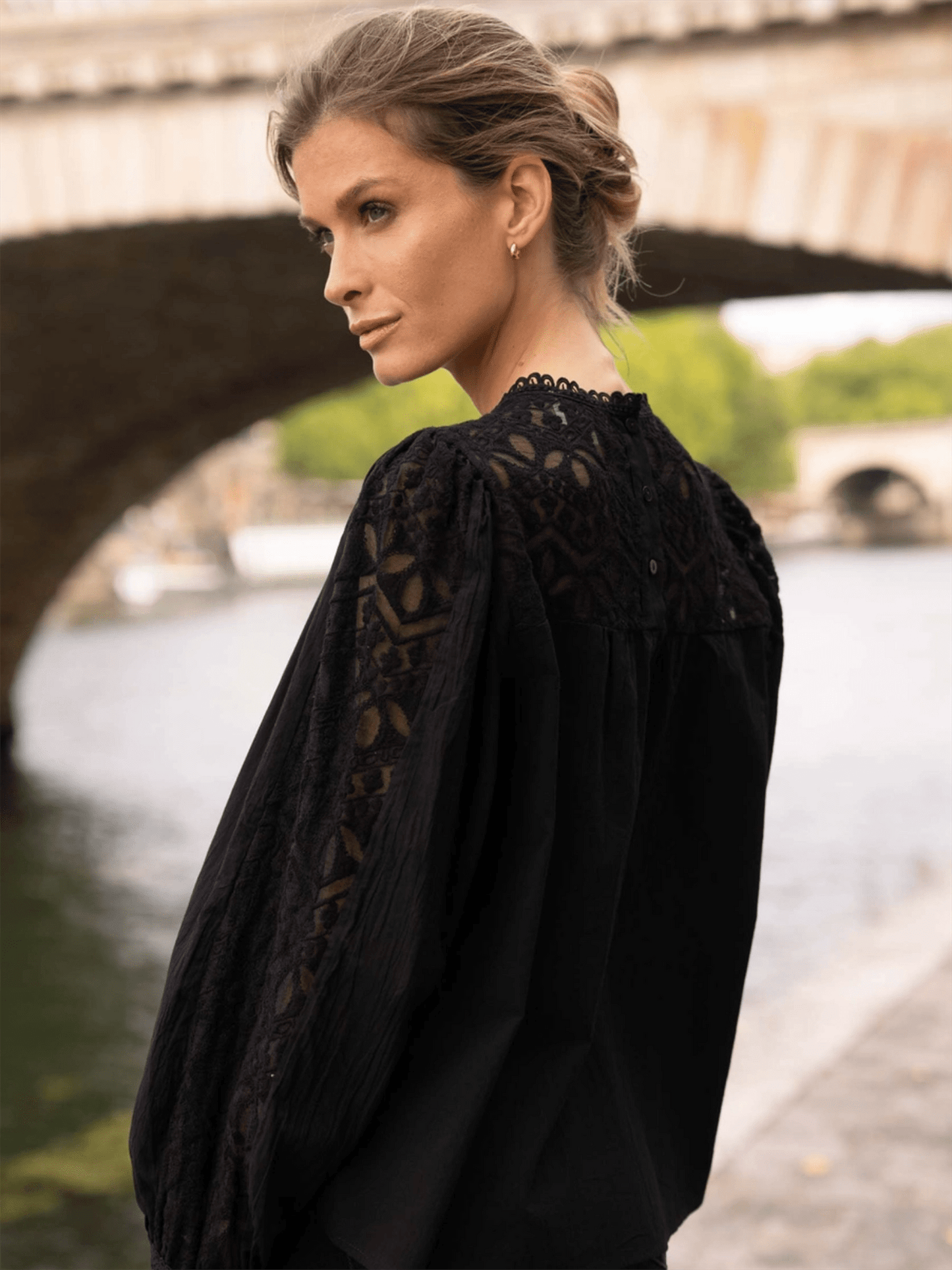 Philippa Blouse - Black - at home