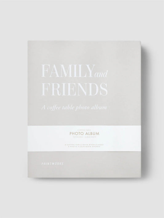 Photo Album - Family & Friends Grey - at home