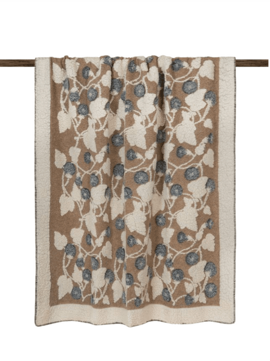 Pledd - Melodia Grigio 150x190 Boiled Wool - at home