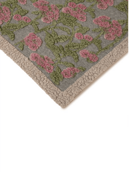 Pledd - Old Flower 150x190 Easy Boiled Wool - at home