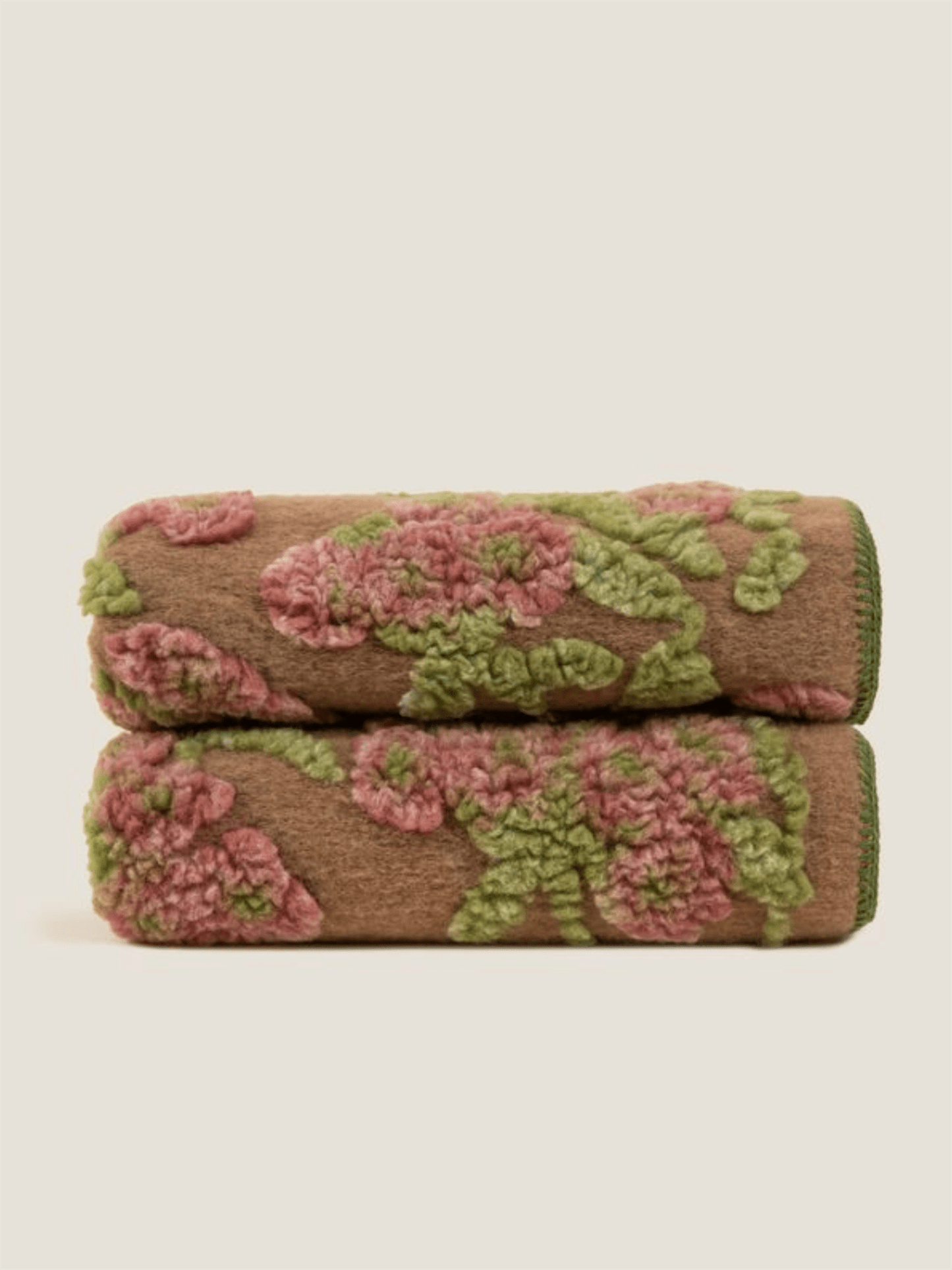 Pledd - Old Flower 150x190 Easy Boiled Wool - at home