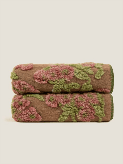 Pledd - Old Flower 150x190 Easy Boiled Wool - at home