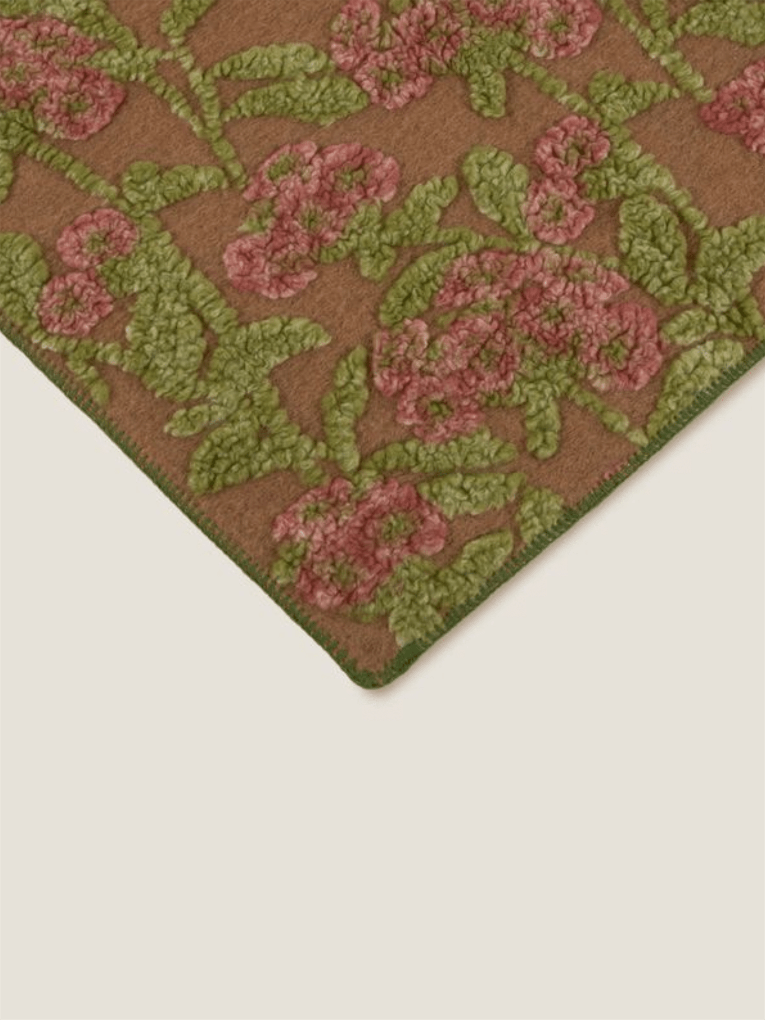 Pledd - Old Flower 150x190 Easy Boiled Wool - at home