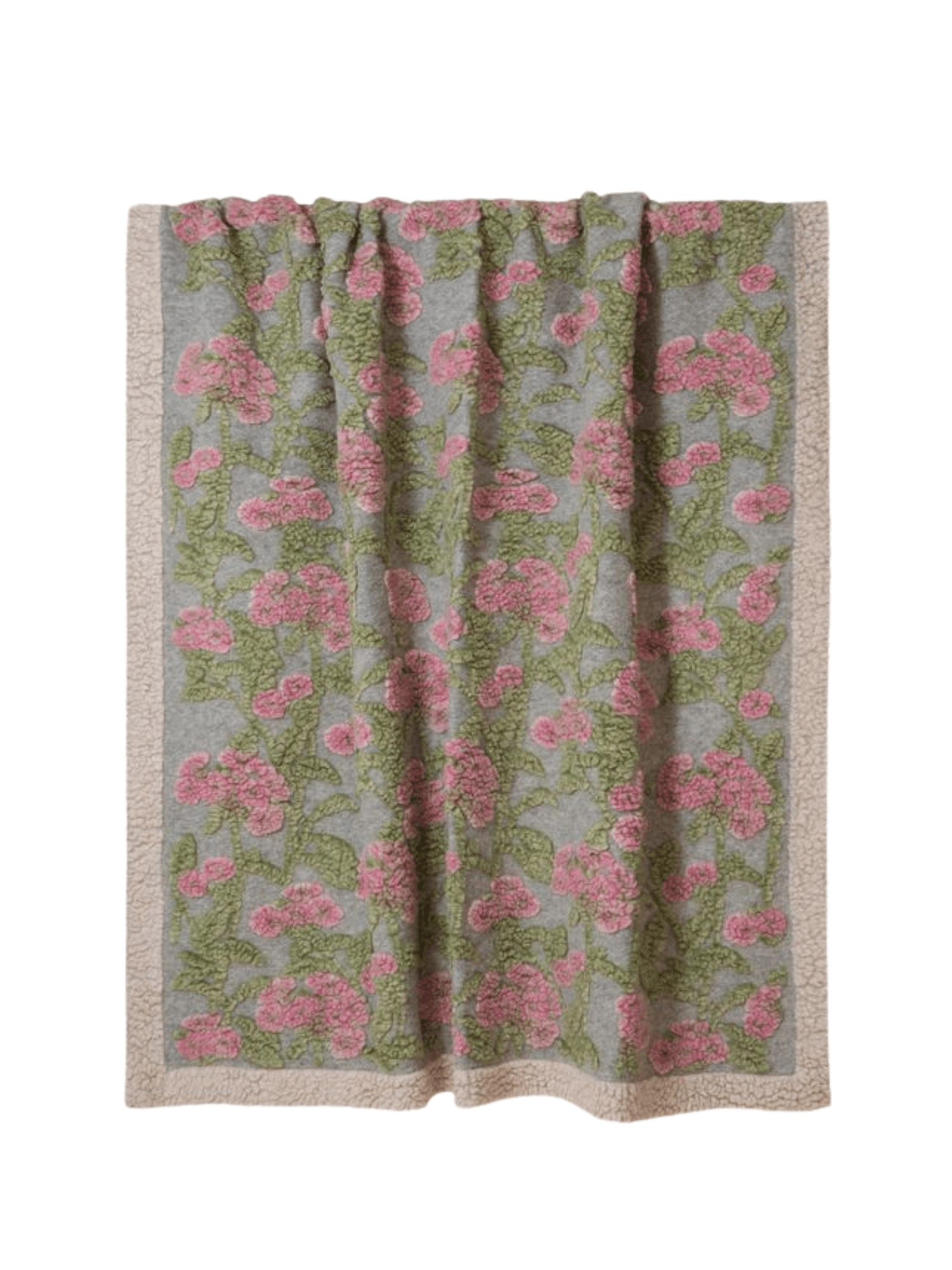 Pledd - Old Flower 150x190 Easy Boiled Wool - at home