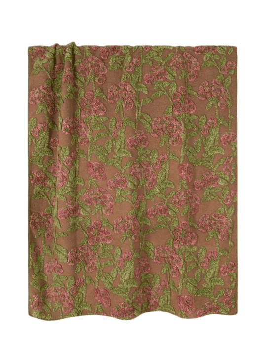 Pledd - Old Flower 150x190 Easy Boiled Wool - at home