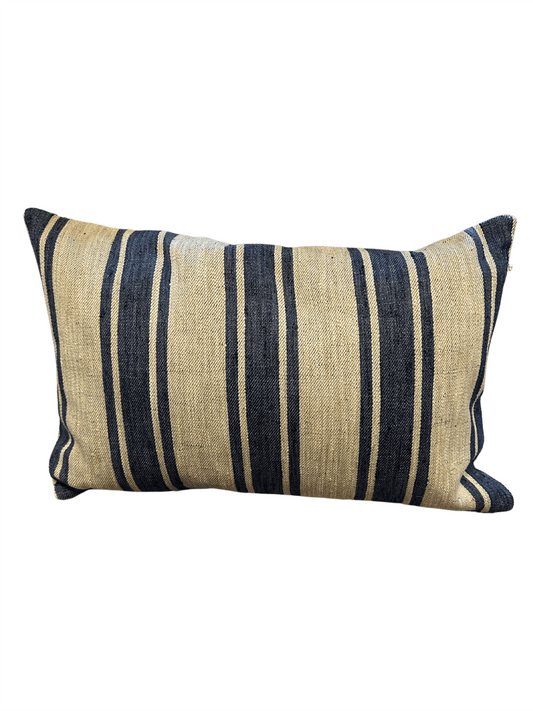 Putetrekk - Marburg Bredstripet Beige/Blå 40x60cm - at home