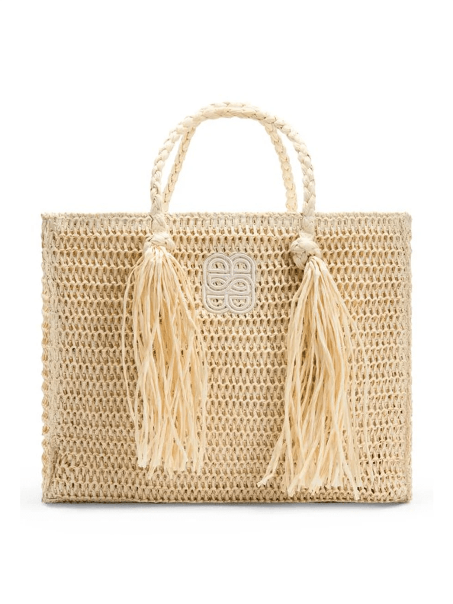 Rikke Straw Bag - Beige - at home