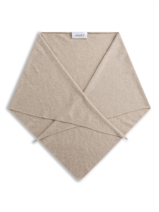 Ronja Casmere Scarf - Beige - at home