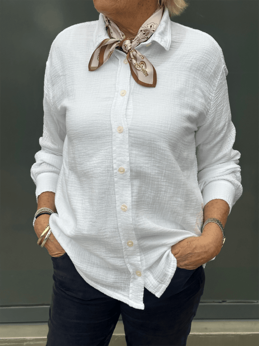 Rosalie Shirt - White - at home