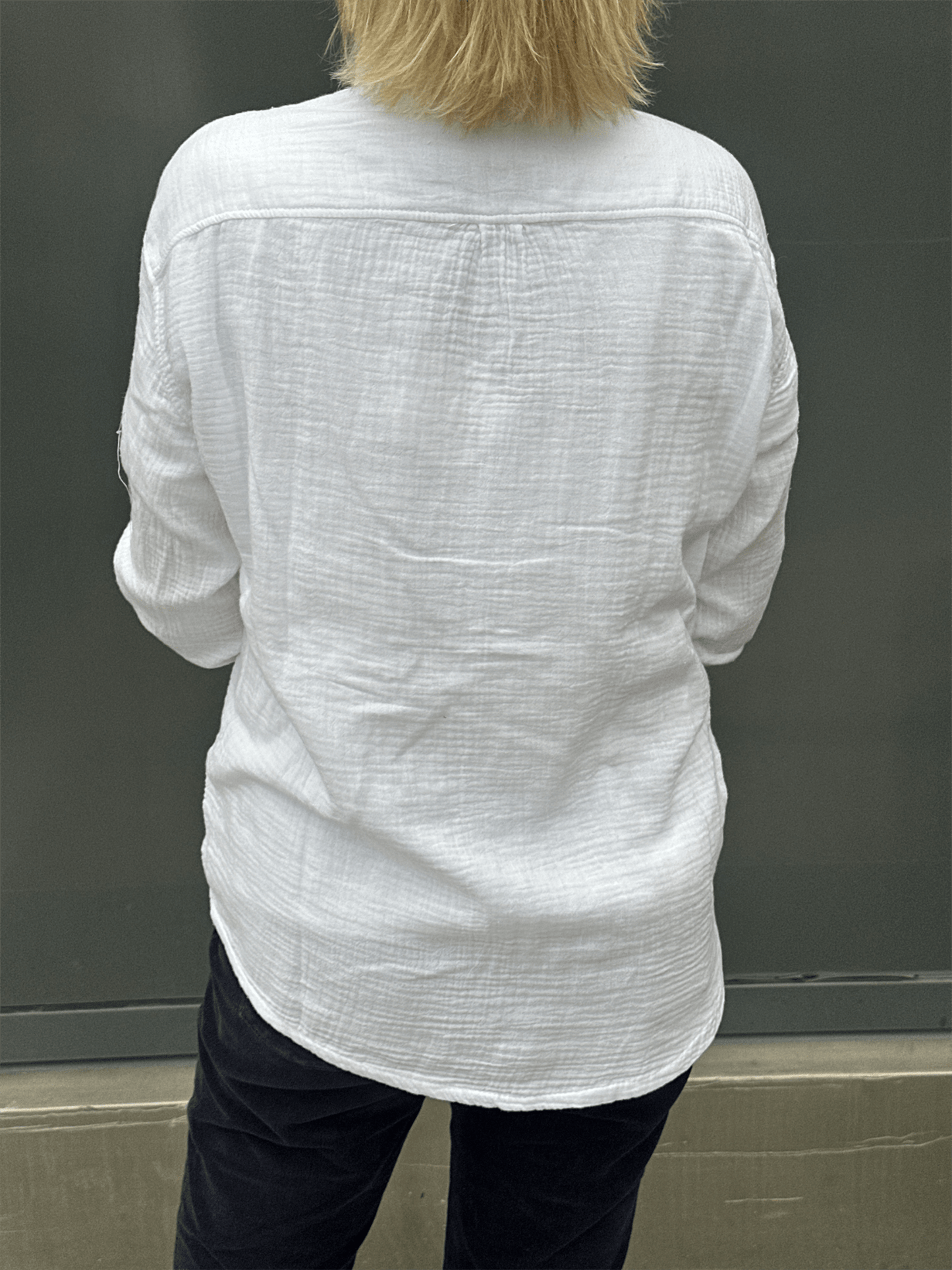 Rosalie Shirt - White - at home