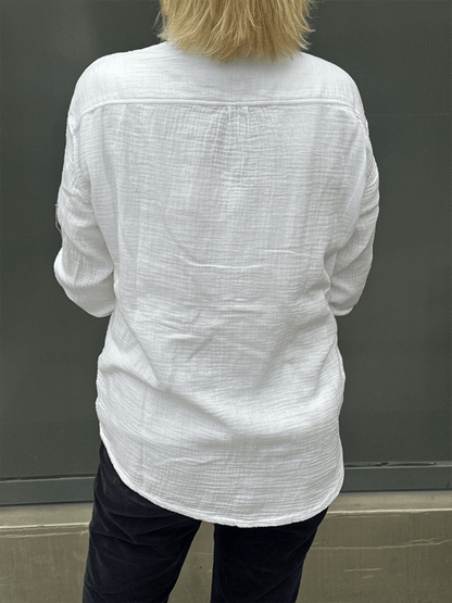 Rosalie Shirt - White - at home
