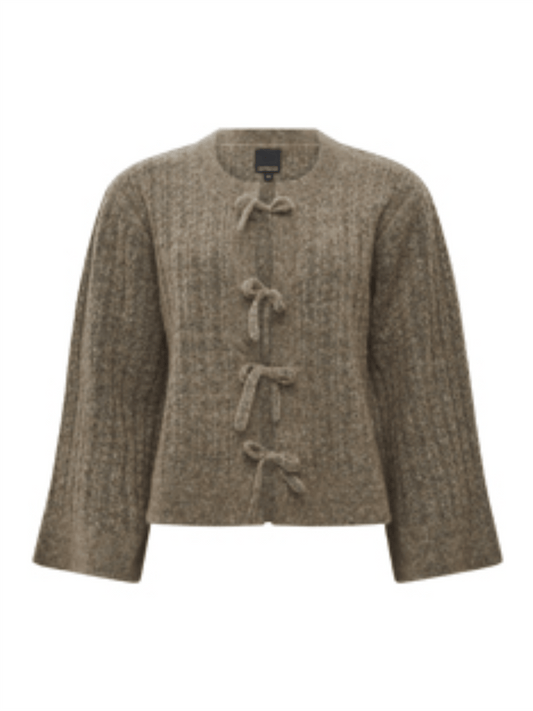 Ruby Cardigan - Cappuccino - at home