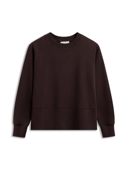 Sadie Sweater - Dark Brown - at home