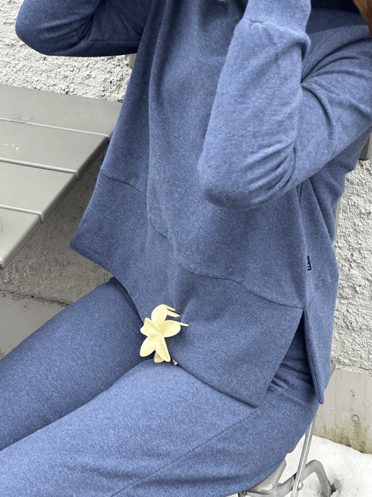 Sadie Sweater - Denim Blue - at home