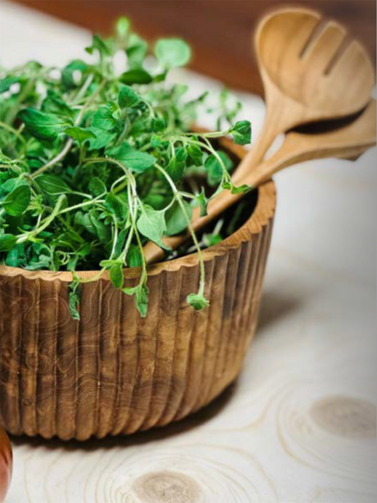 Salatbestikk - Ubehandlet Teak - at home