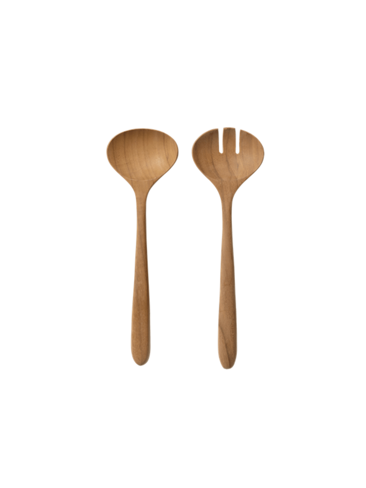 Salatbestikk - Ubehandlet Teak Mini - at home