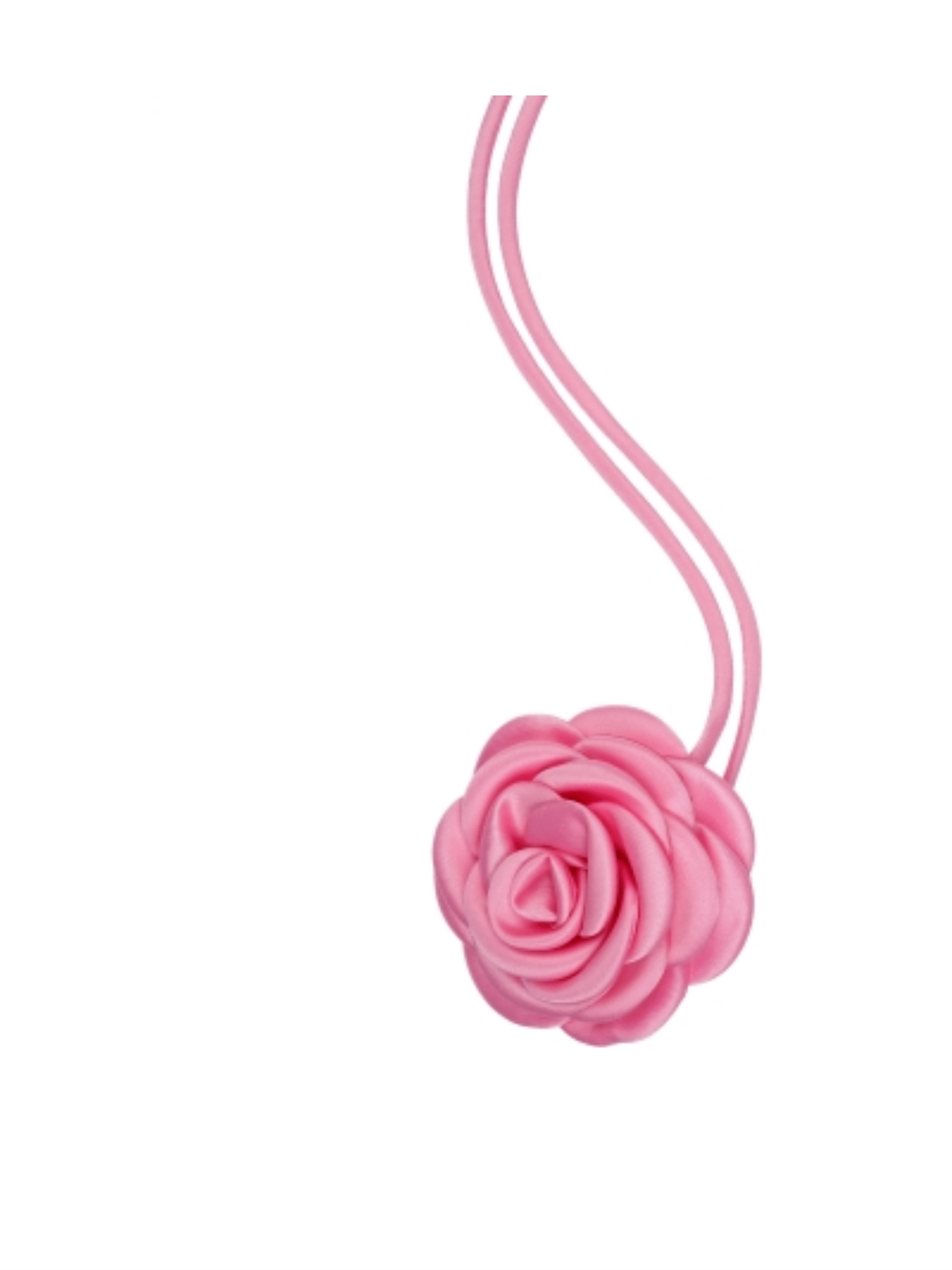 Satin Rose Brooch - Bubblegum Pink - at home