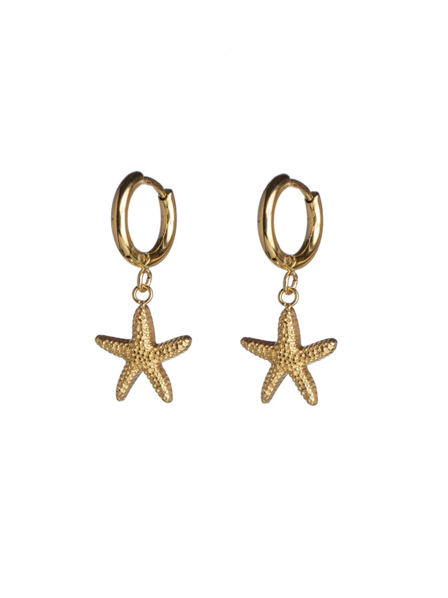 Sea Star Hoop - Gold - at home