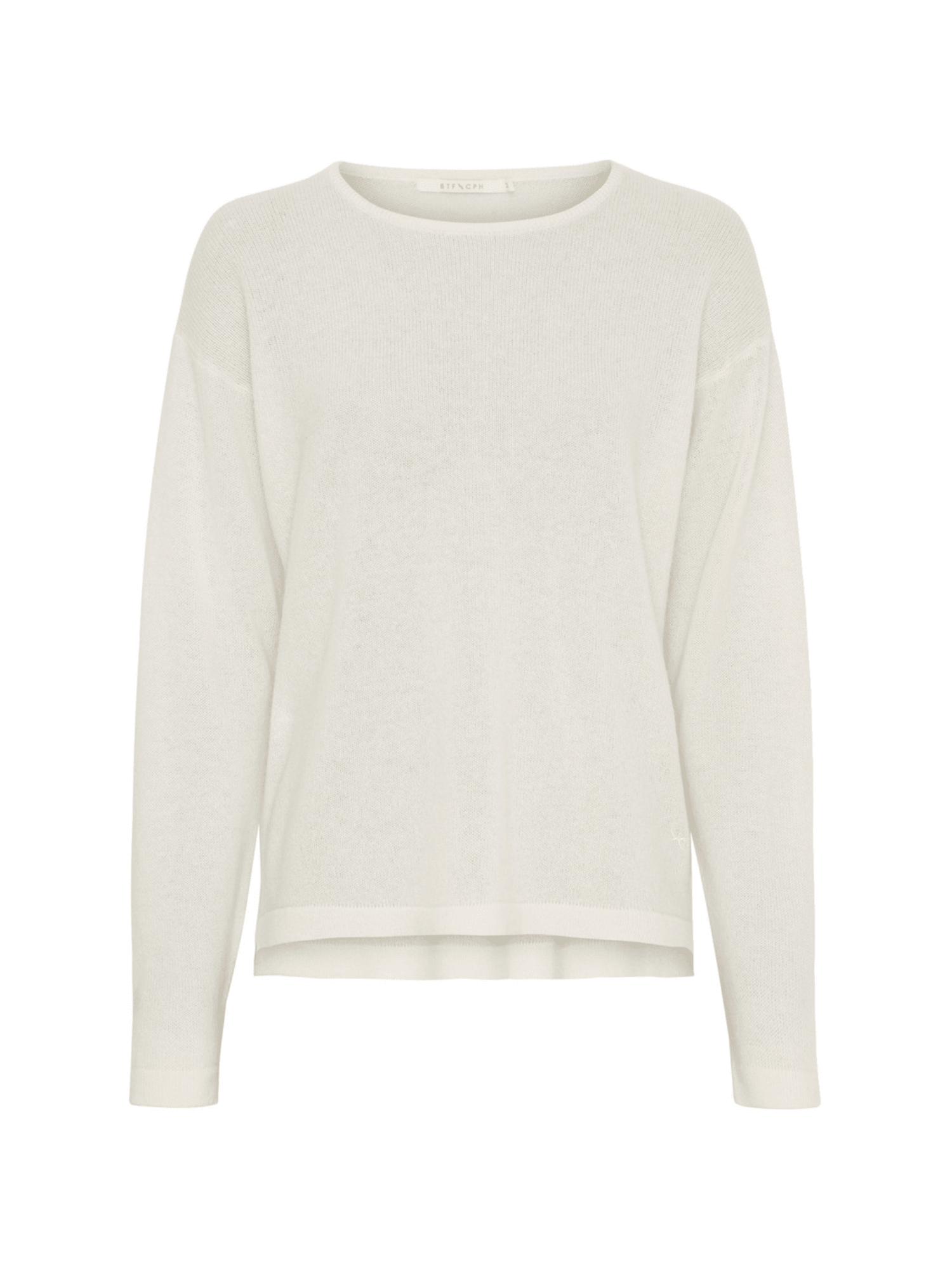 Selina Pure Cashmere Pullover - White - at home