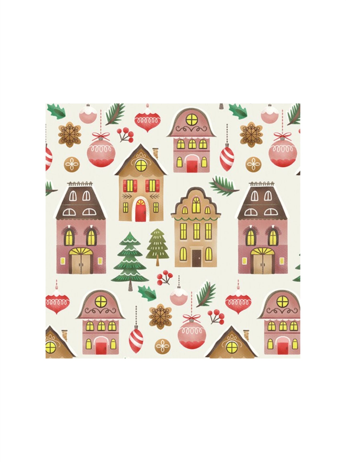 Servietter - Christmas At Home 33x33cm - at home