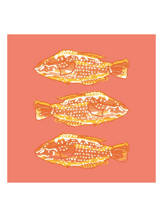 Servietter - Fisk Oransje 40x40cm - at home