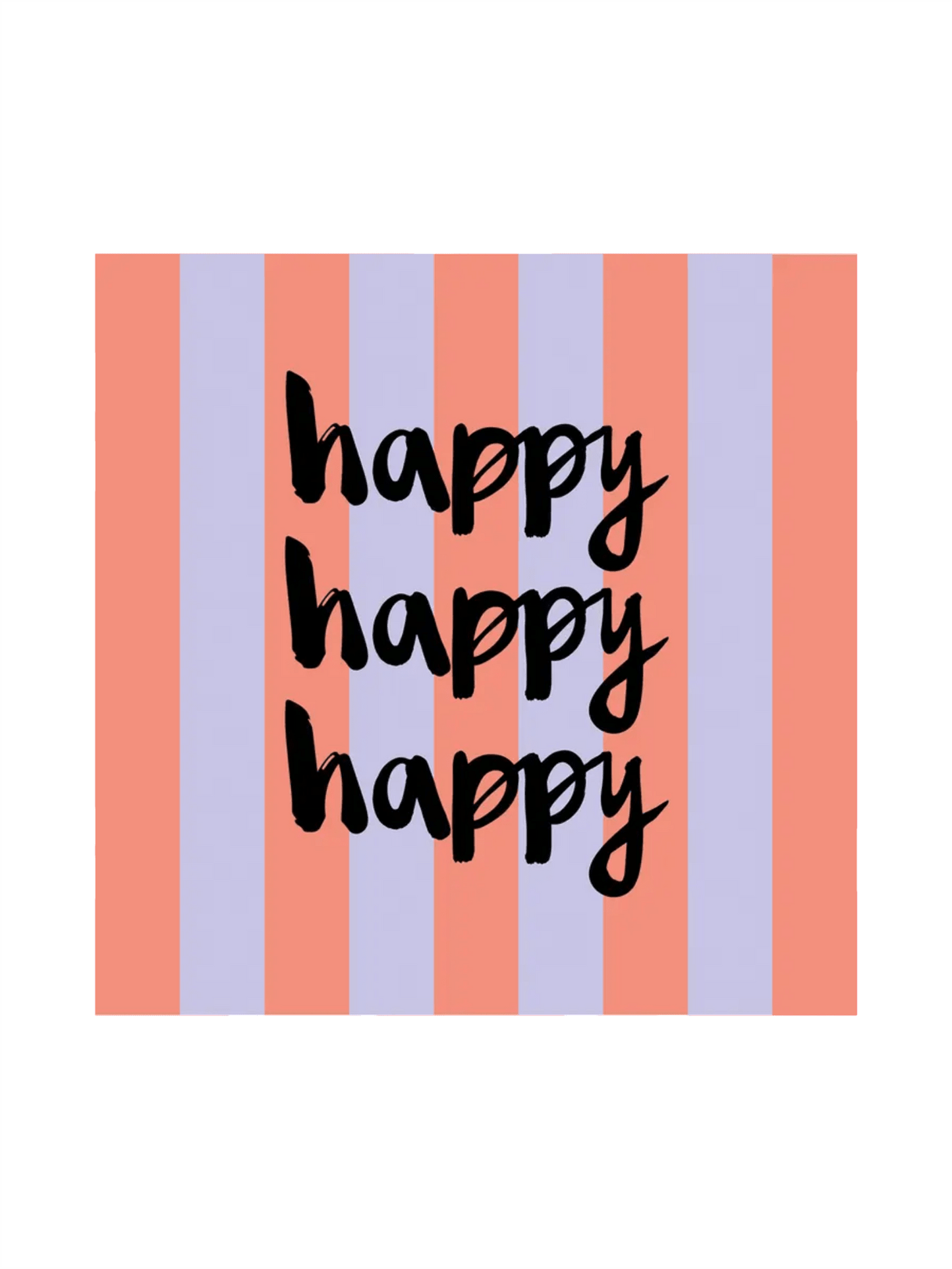 Servietter - Happy 33x33cm - at home