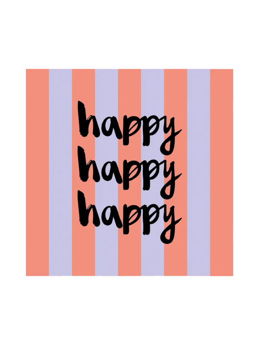 Servietter - Happy 33x33cm - at home