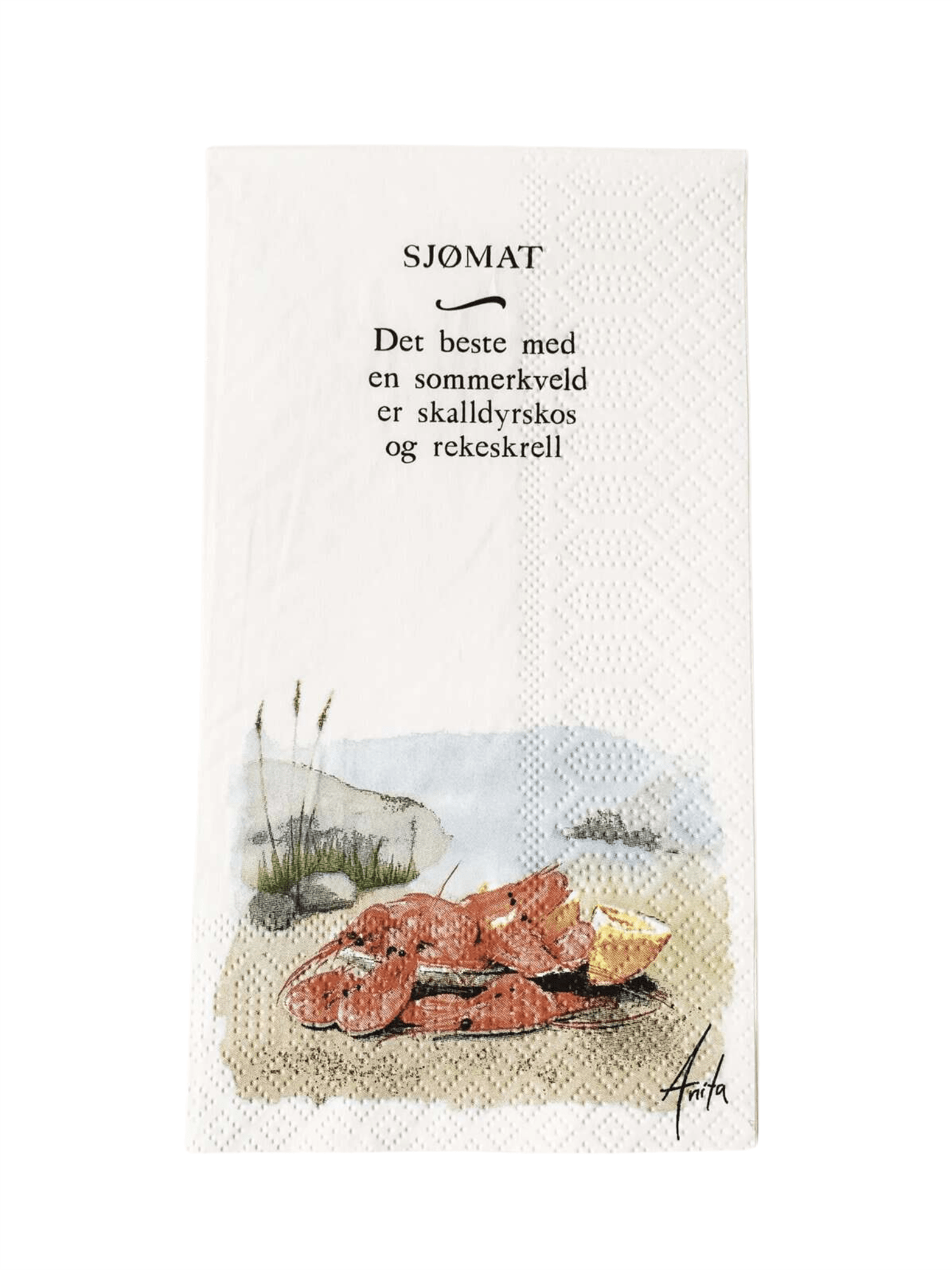 Servietter - Skalldyr 33x40cm - at home