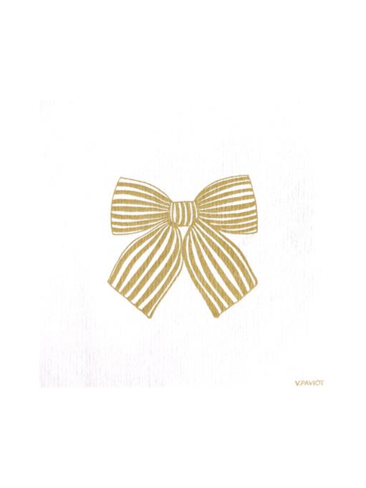 Servietter - Sløyfe Gull 25x25cm - at home