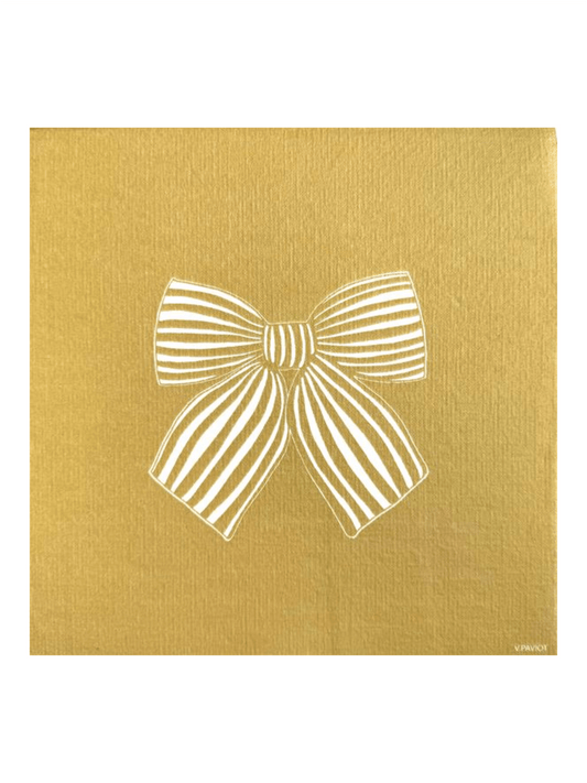 Servietter - Sløyfe Gull 40x40cm - at home