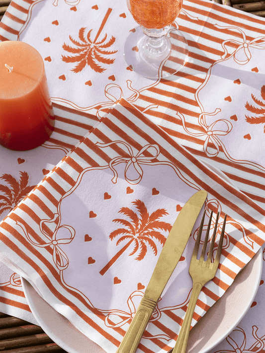 Servietter - Solnedgang 40x40cm - at home