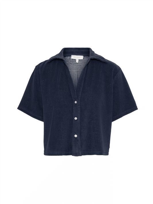 Shirt Smock Back - Navy - at home