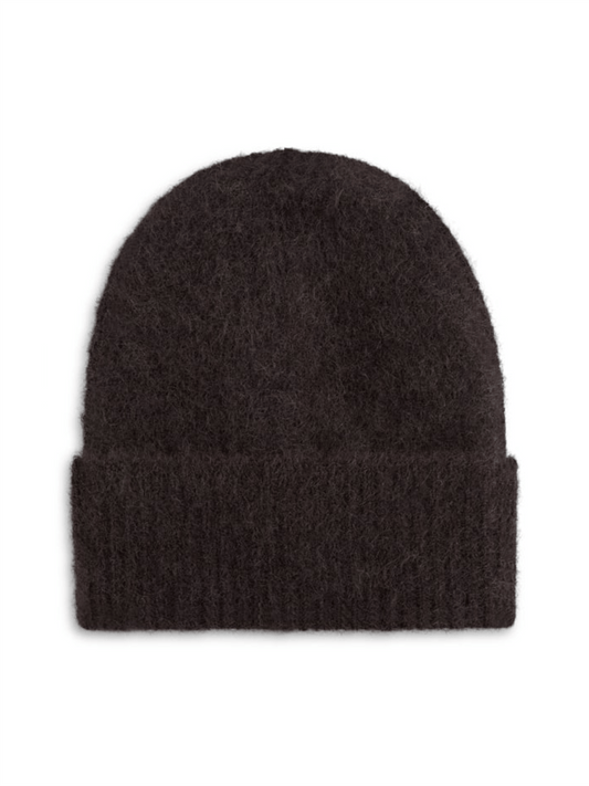 Silje Chunky Hat - Dark Brown - at home