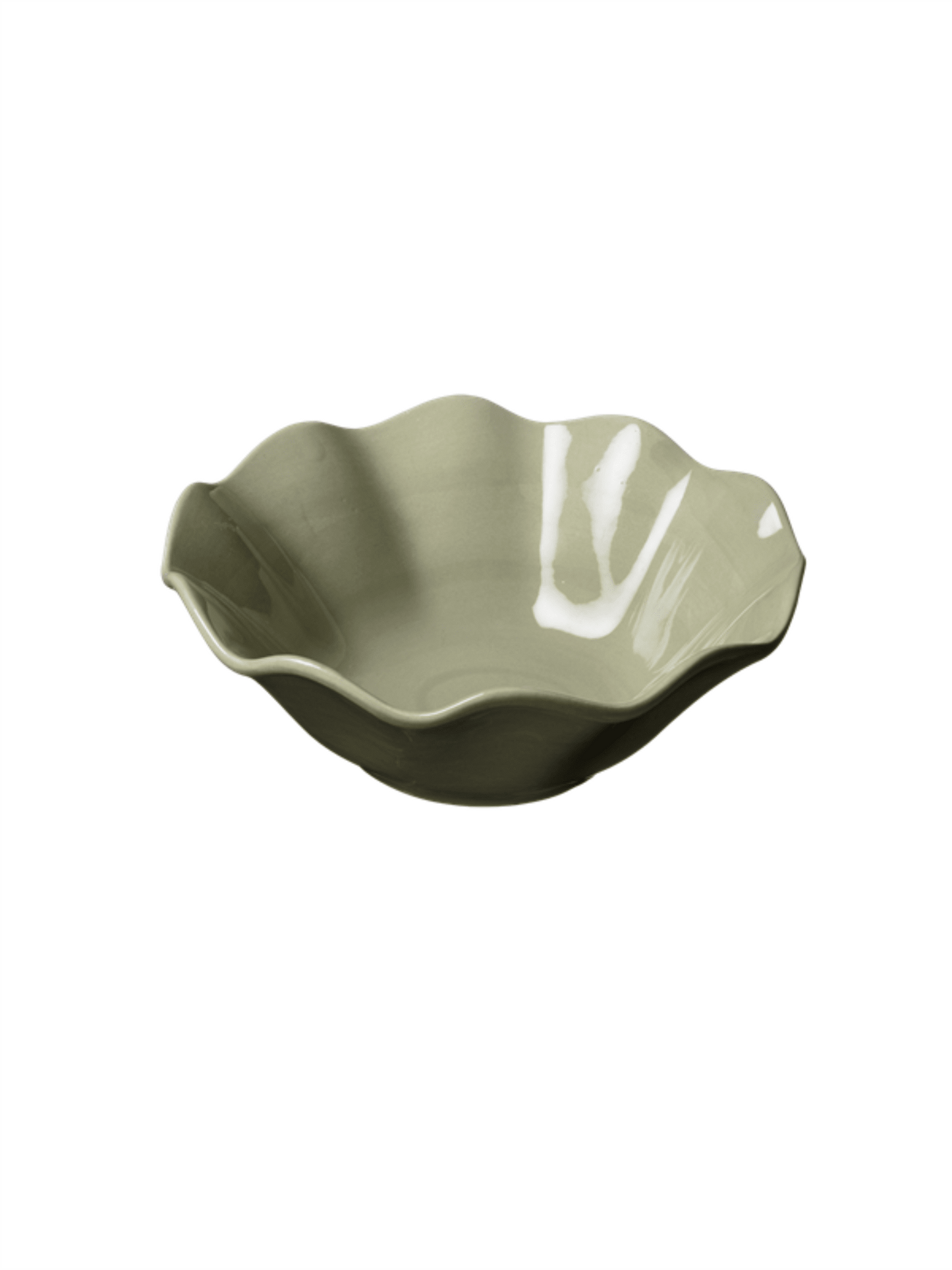 Skål 26cm Wave - Sage - at home