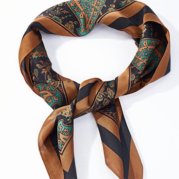 Skjerf 70x70cm - Brun - at home