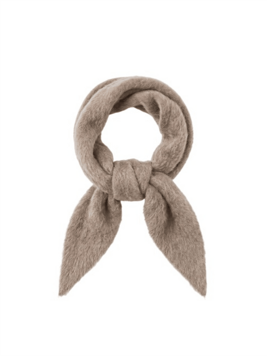 Small Scarf Brushed Cashmere - Beige - at home