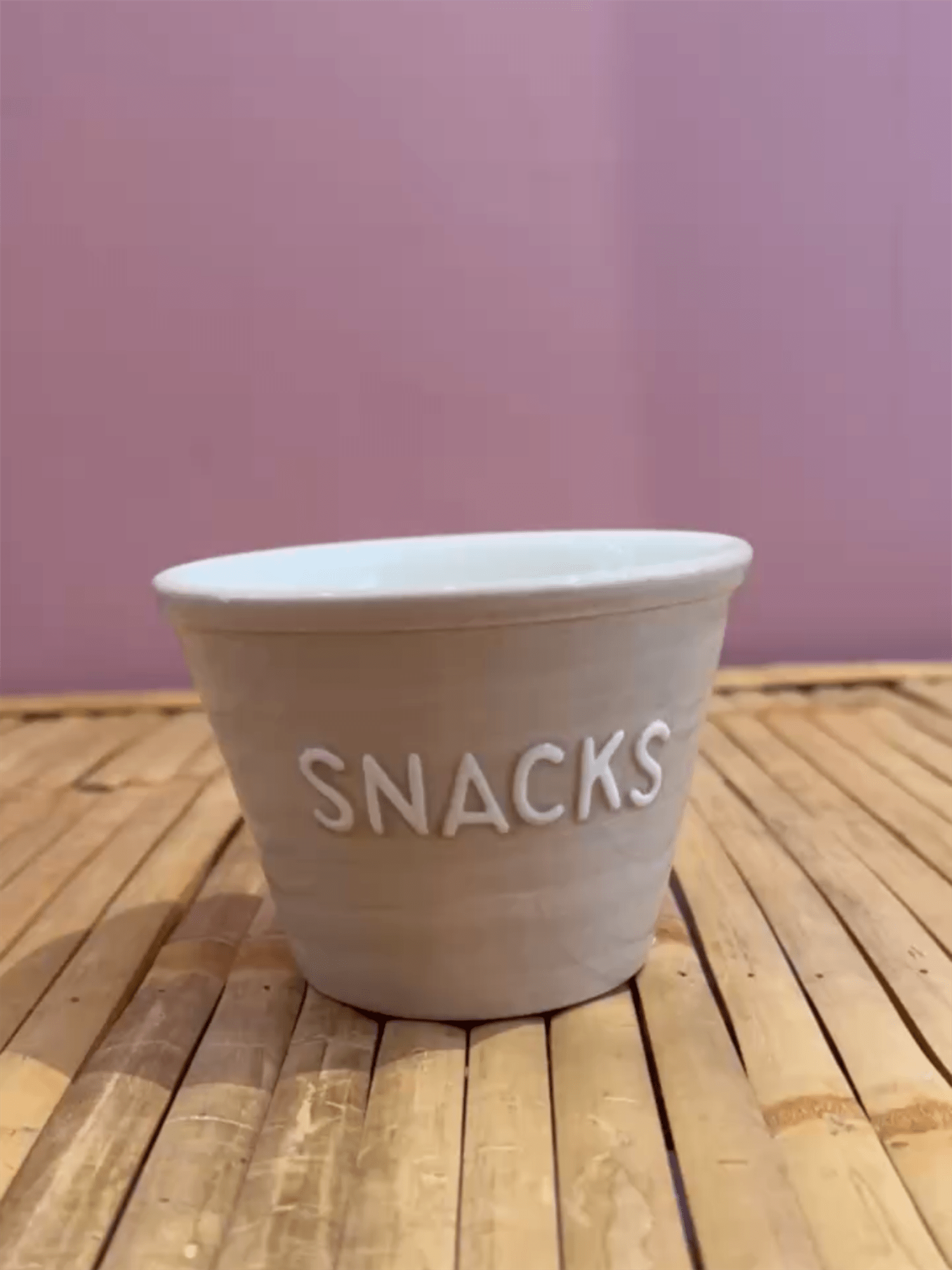 Snacksskål - Havre M/Hvit Tekst - at home