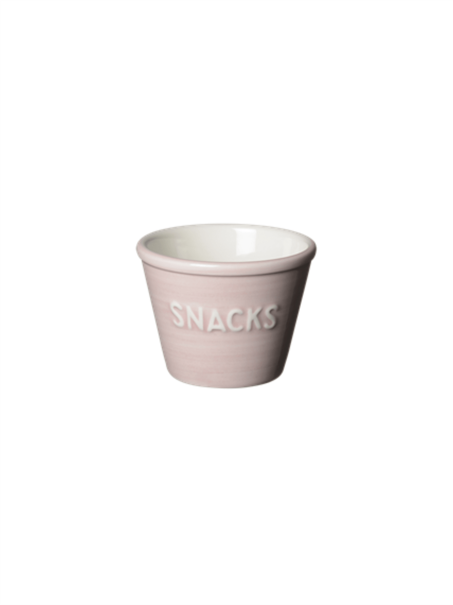 Snacksskål - Soft Pink M/Hvit Tekst - at home
