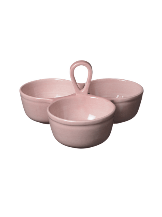 Snacksskål Tredelt Capri - Rosa - at home