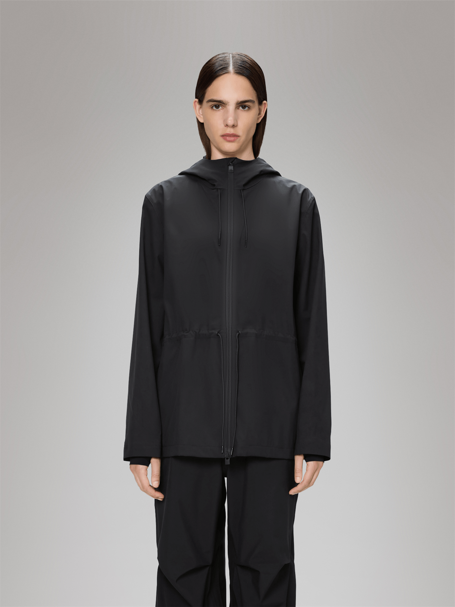 Suva Hardshell String W Jacket - Black - at home