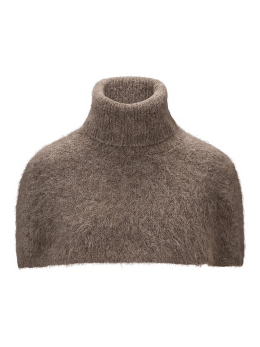 Sylvia Chunky Neck - Brown - at home