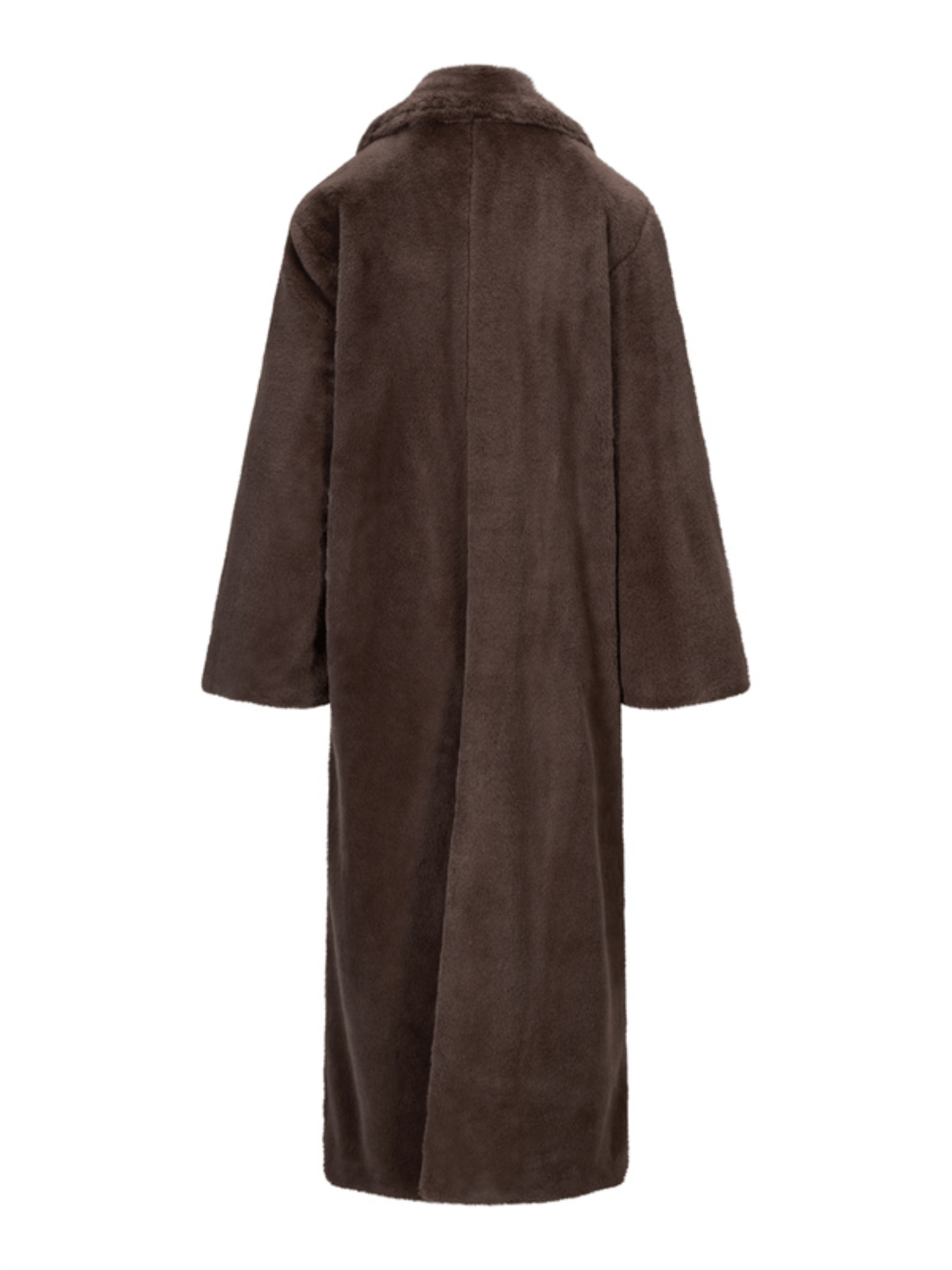 Talea Fake Fur Jacket - Dark Brown - at home