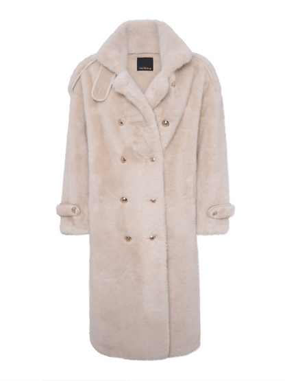 Teddy Coat - Off-White - at home