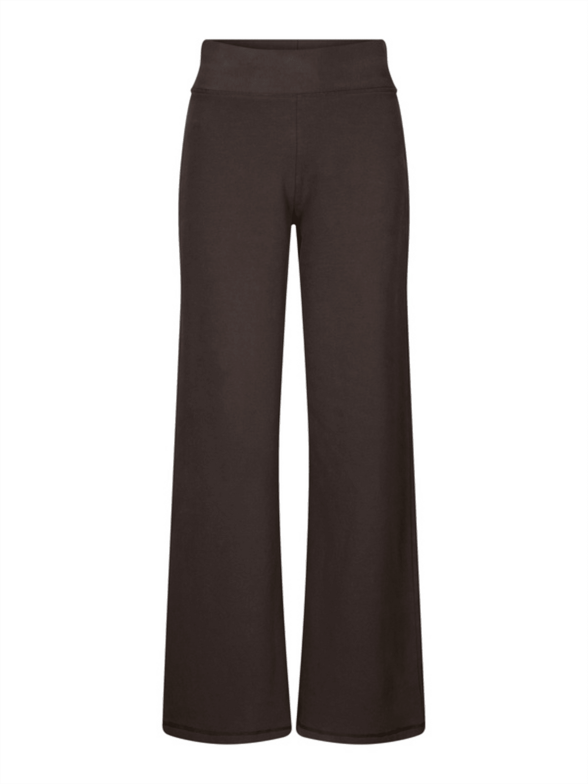 Tilly Pants Wide - Dark Brown - at home